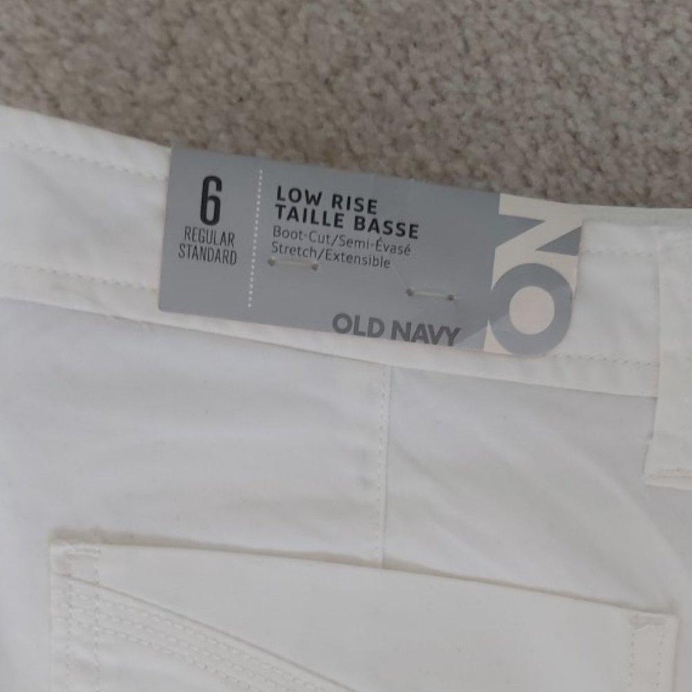Low Rise White Jeans - Picture 2 of 2